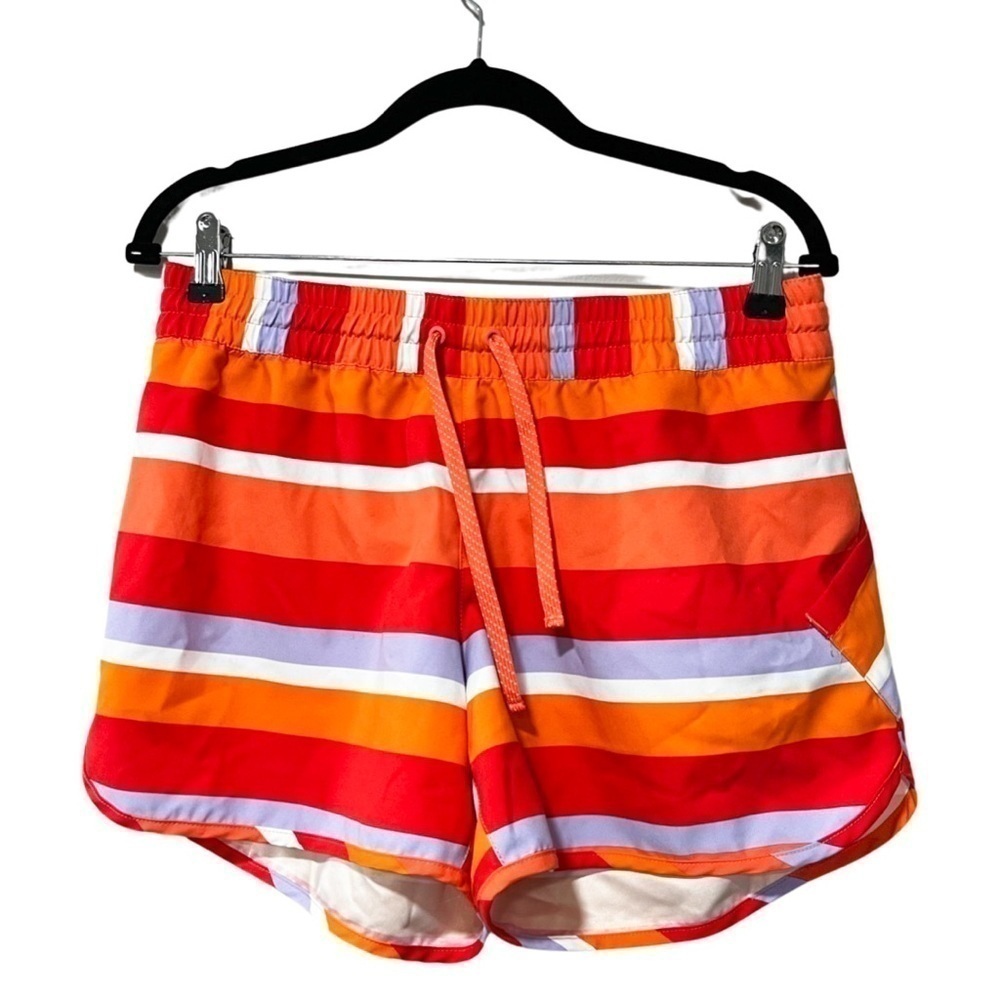 COLUMBIA Women's Multicolor Striped Running Shorts Sz M
